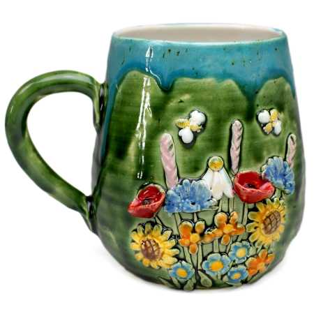 Becher 550 ml - Wiesenmotiv 3D