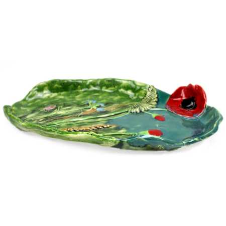 Platte 33 cm - Wiesenmotiv 3D