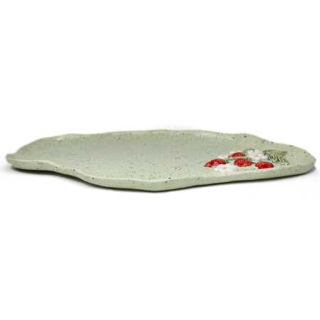 Platte 36 cm - Erdbeeren 3D