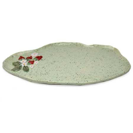 Platte 36 cm - Erdbeeren 3D