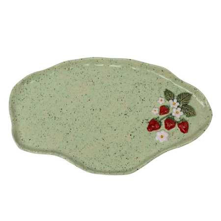 Platte 36 cm - Erdbeeren 3D