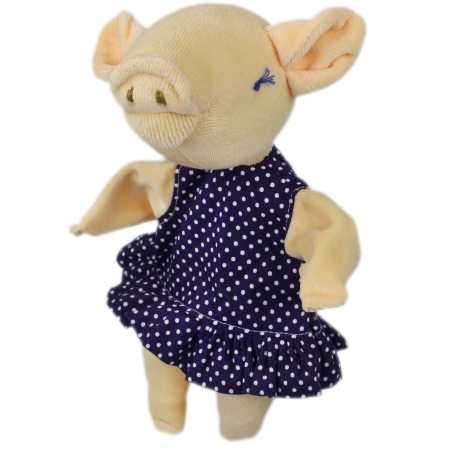 Schweinchen Mädchen im Kleid