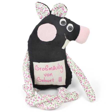kuschelmaus großmäulig zum spielen und liebhaben