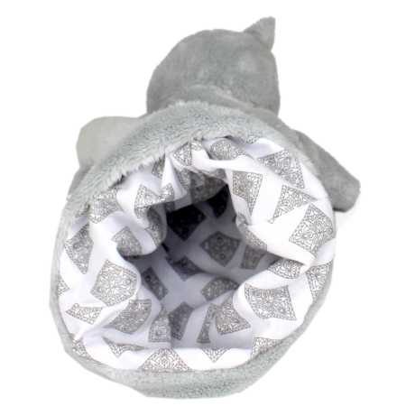 Handpuppe hellblaue Katze