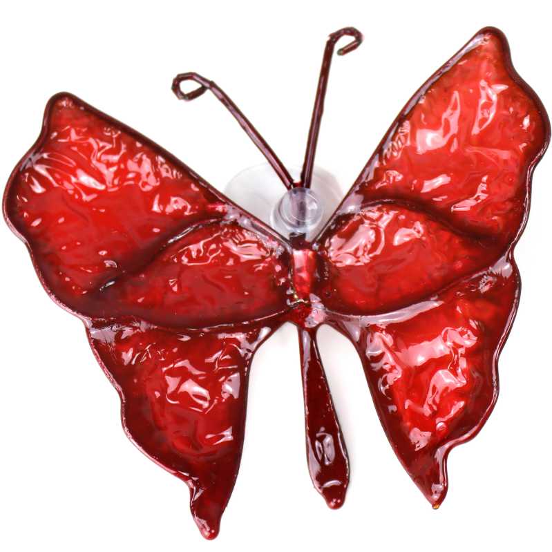 Schmetterling in Rot