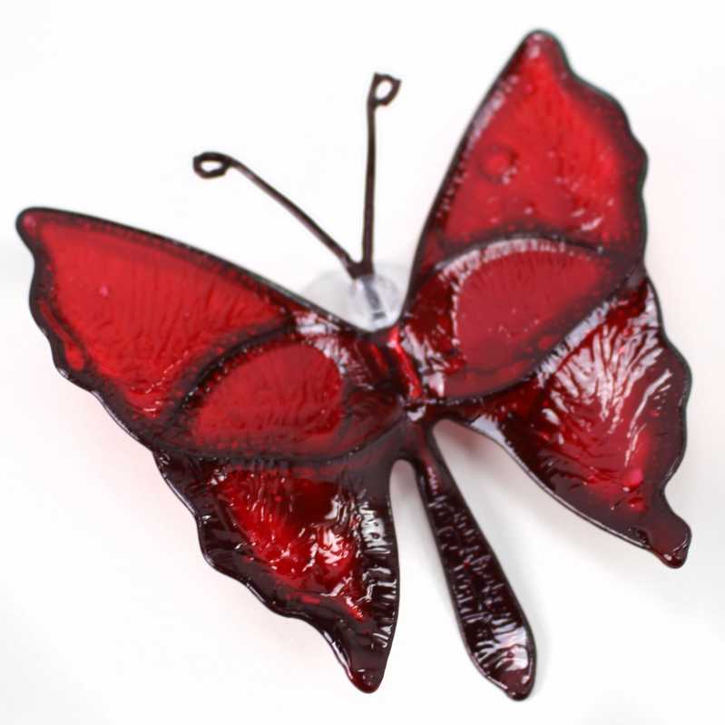 Schmetterling in Rot