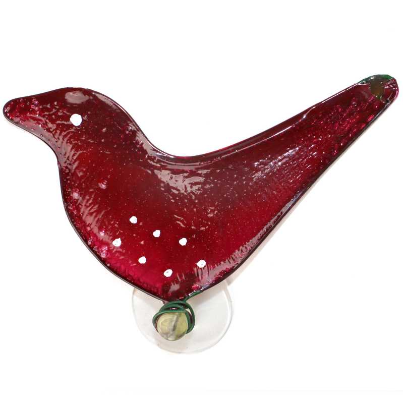 Vogel in rot