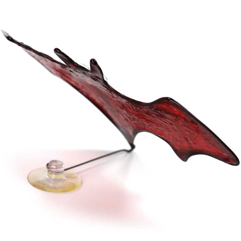 Fledermaus in Rot