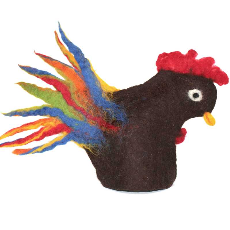 Eierwärmer - Hahn aus Filz