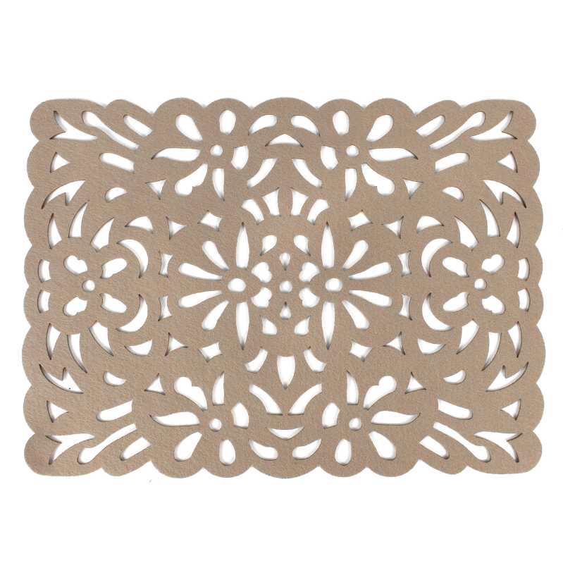 Untersetzer 30 x 40 cm aus Filz  in Beige