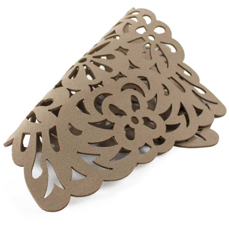 Untersetzer 30 x 40 cm aus Filz  in Beige
