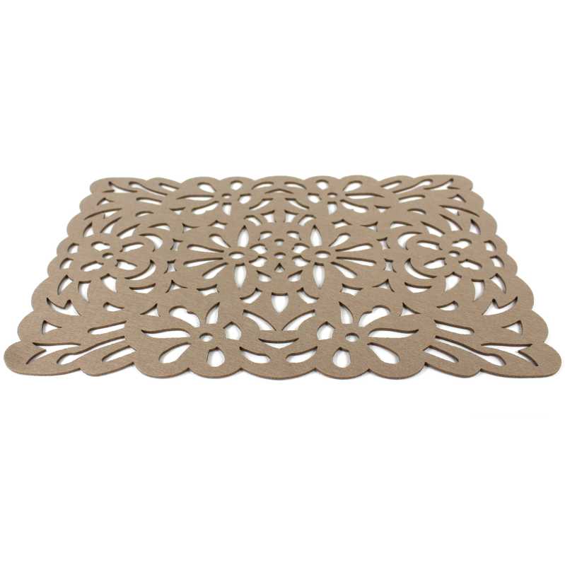 Untersetzer 30 x 40 cm aus Filz  in Beige