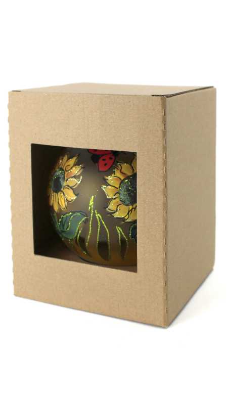 teelichtkugel verpackt als geschenk