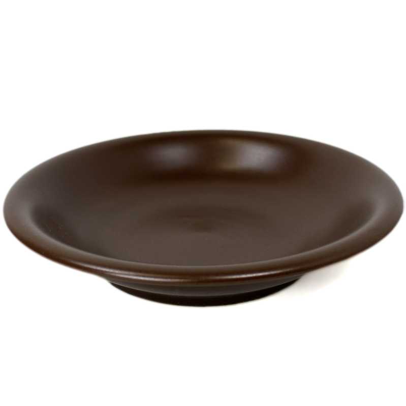 suppenteller von 22 cm in dunkelbraun