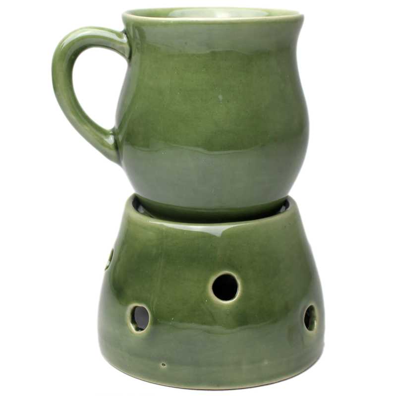 becher mit stövchen in detail