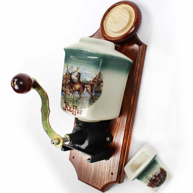 Wandkaffeemühle - wildmotiv - hirsche