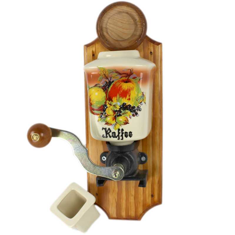 Wand - Kaffemühle mit Obst