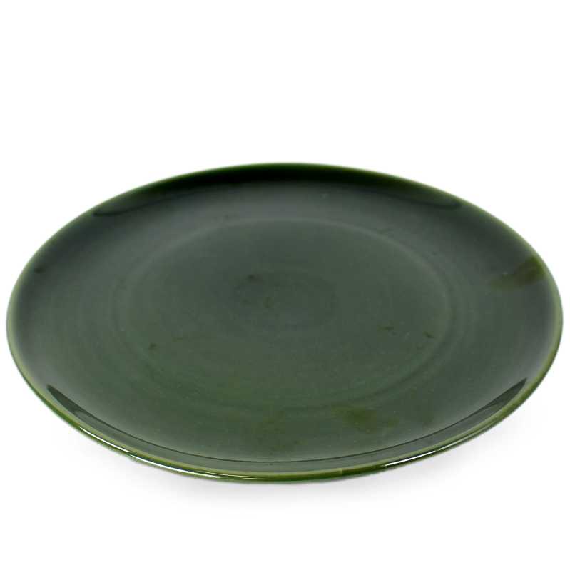 großer flacher teller  mit durchmesser von 24 cm in grün