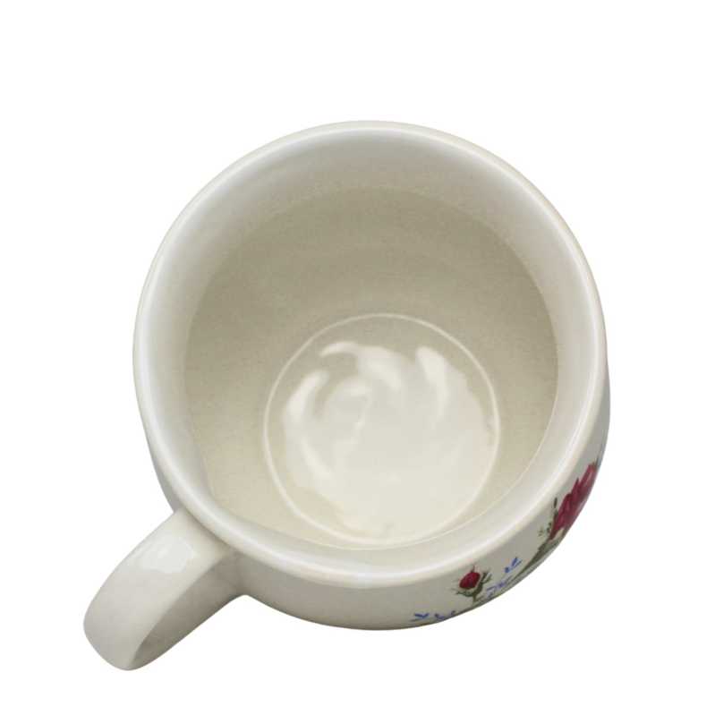 4er-Set Becher 0,35 l - Rosen in Rot