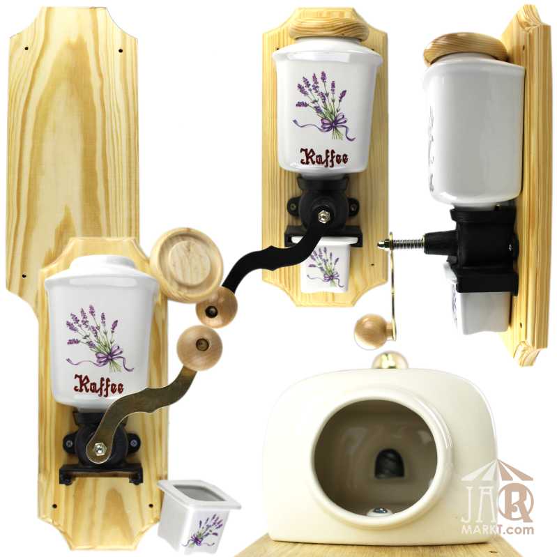 Wandkaffeemühle - Lavendel Bündel