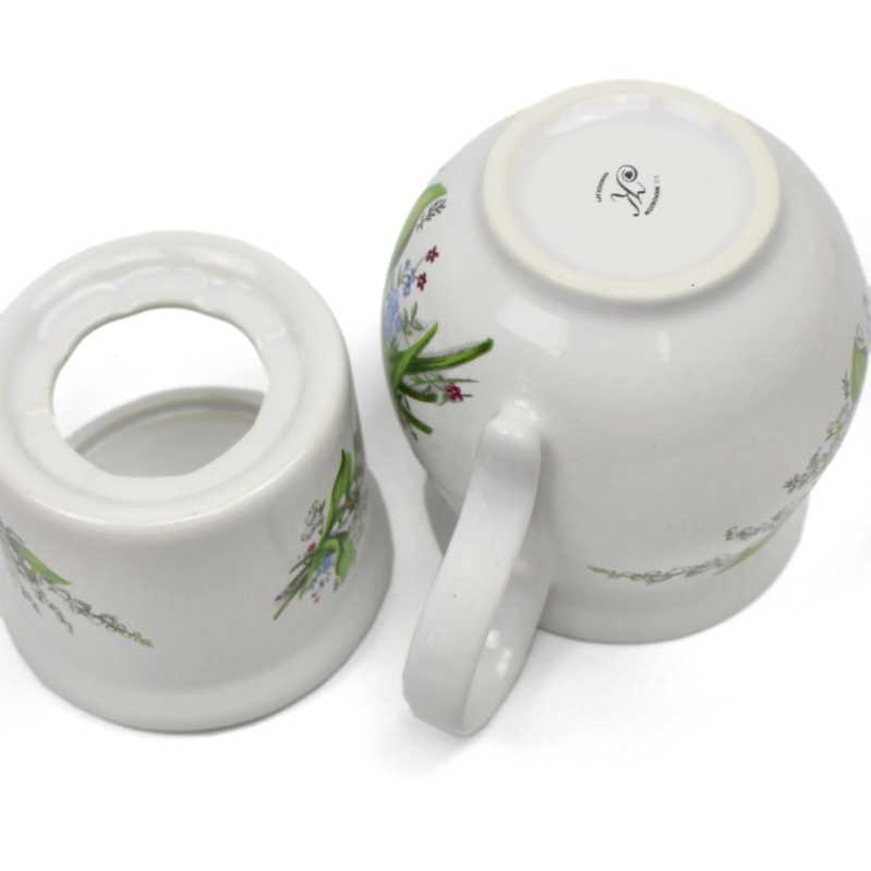 Becher 0,4 l mit Stövchen - Maiglöckchen