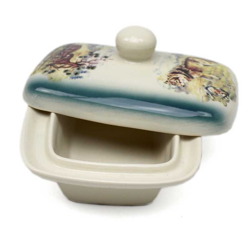 Butterdose 250 g - Wildmotiv Grün