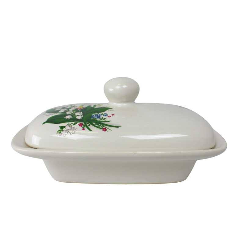 Butterdose für 250 g (ganze Portion) Butter - Maiglöckchen