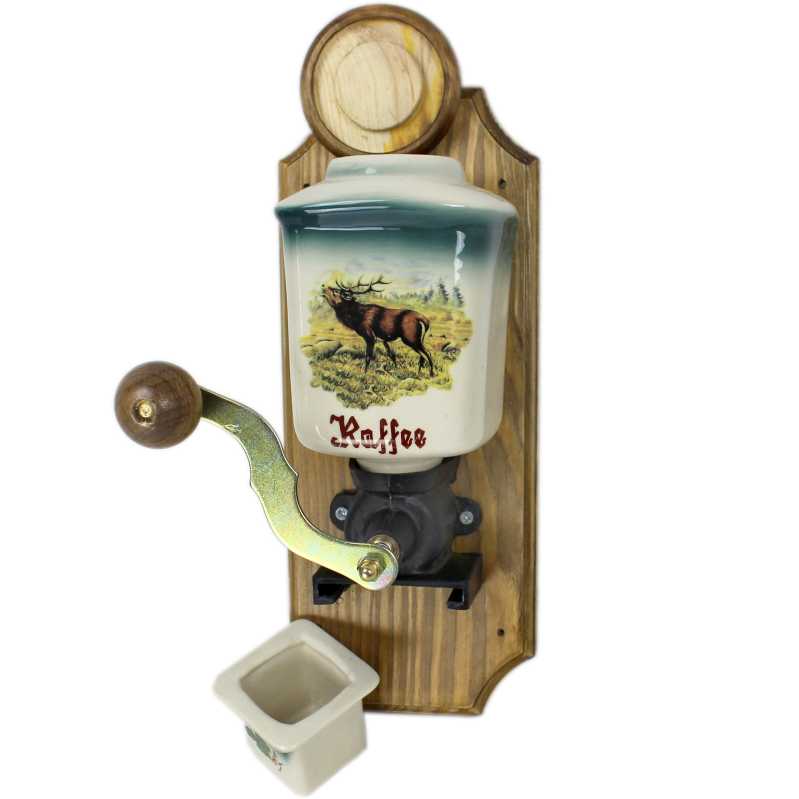 Wandkaffeemühle - Wildmotiv - Hirsch