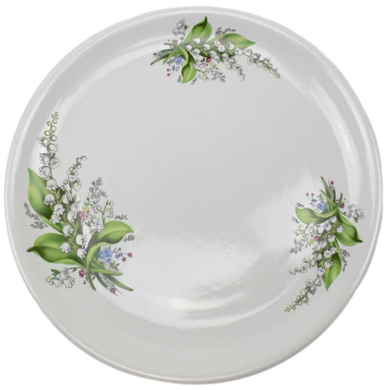 Teller 26 cm Maiglöckchen Motiv