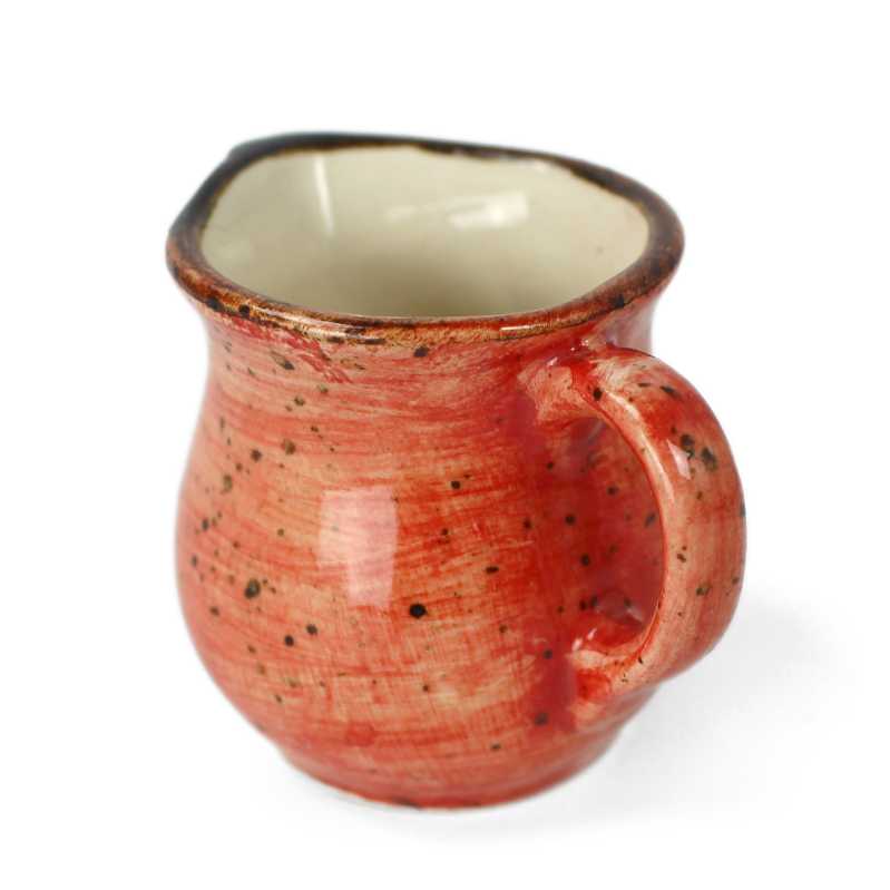 klein milchkännchen 0,05 l rustic rot