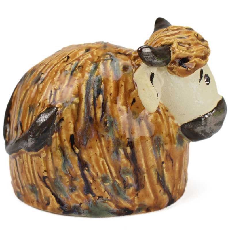 Keramik Figur Kuh