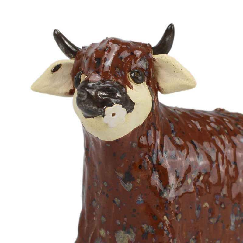 Keramik Figur Kuh