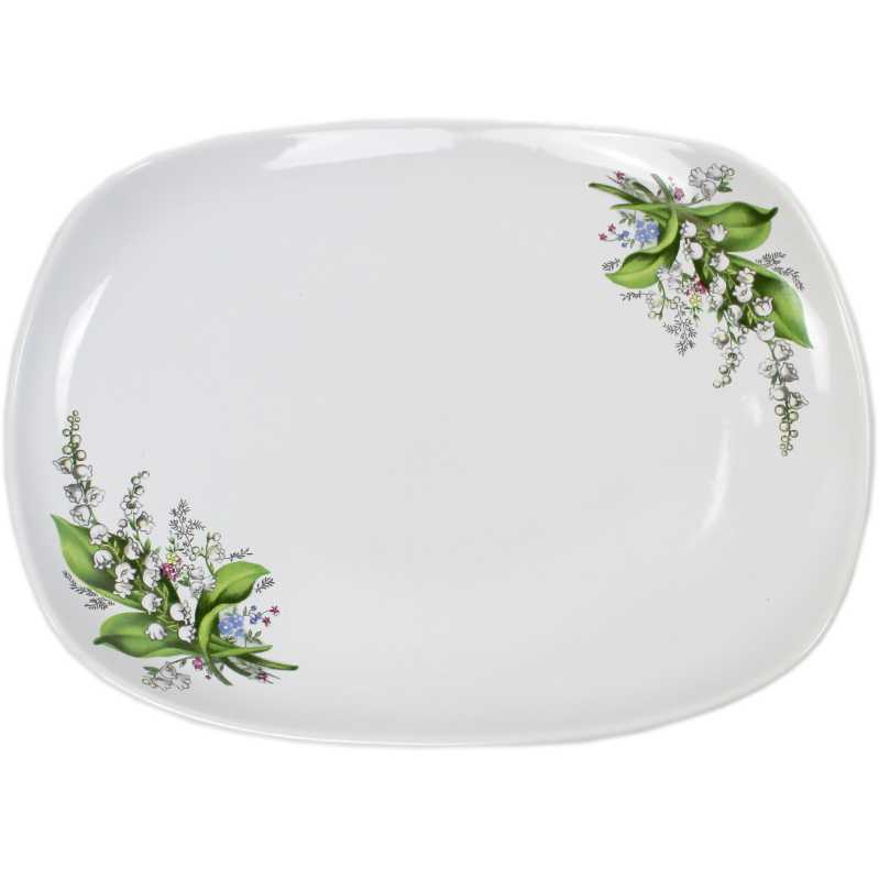 Platte 35cm Maiglöckchen Motiv