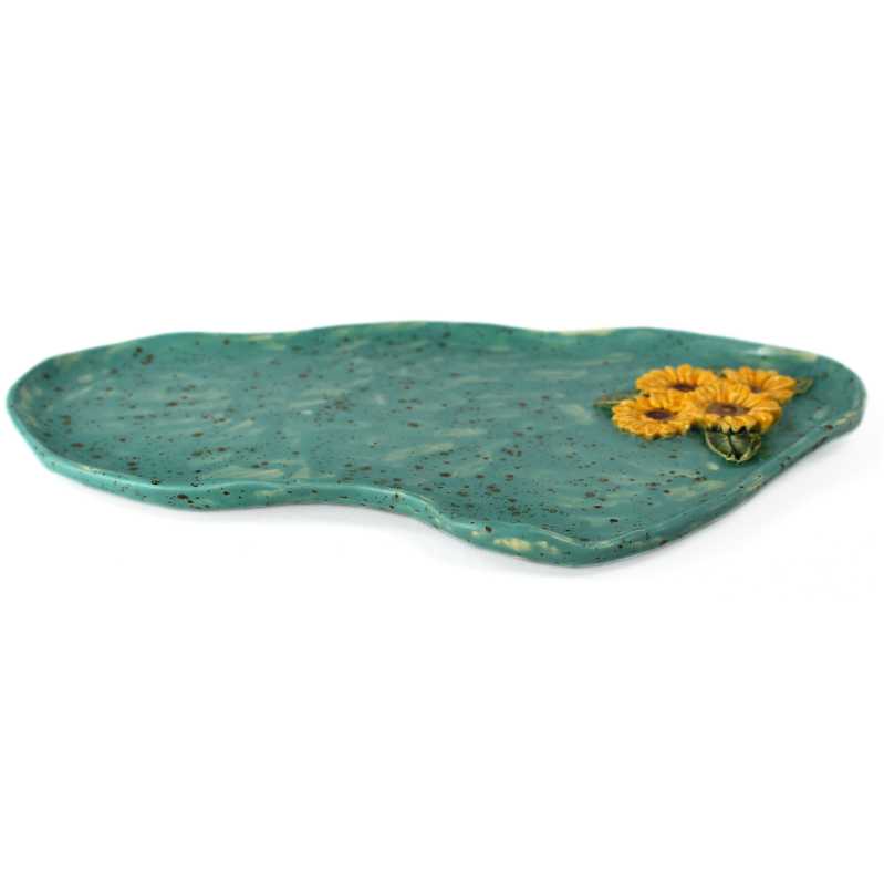 Platte 33 cm - Sonnenblumen 3D