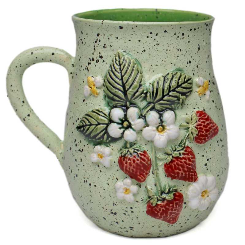 Becher 500 ml - Erdbeeren 3D