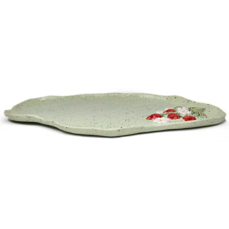 Platte 36 cm - Erdbeeren 3D