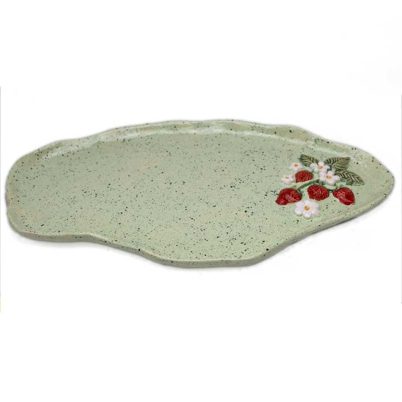 Platte 36 cm - Erdbeeren 3D