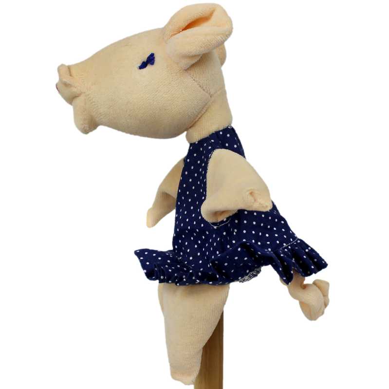 Schweinchen Mädchen im Kleid