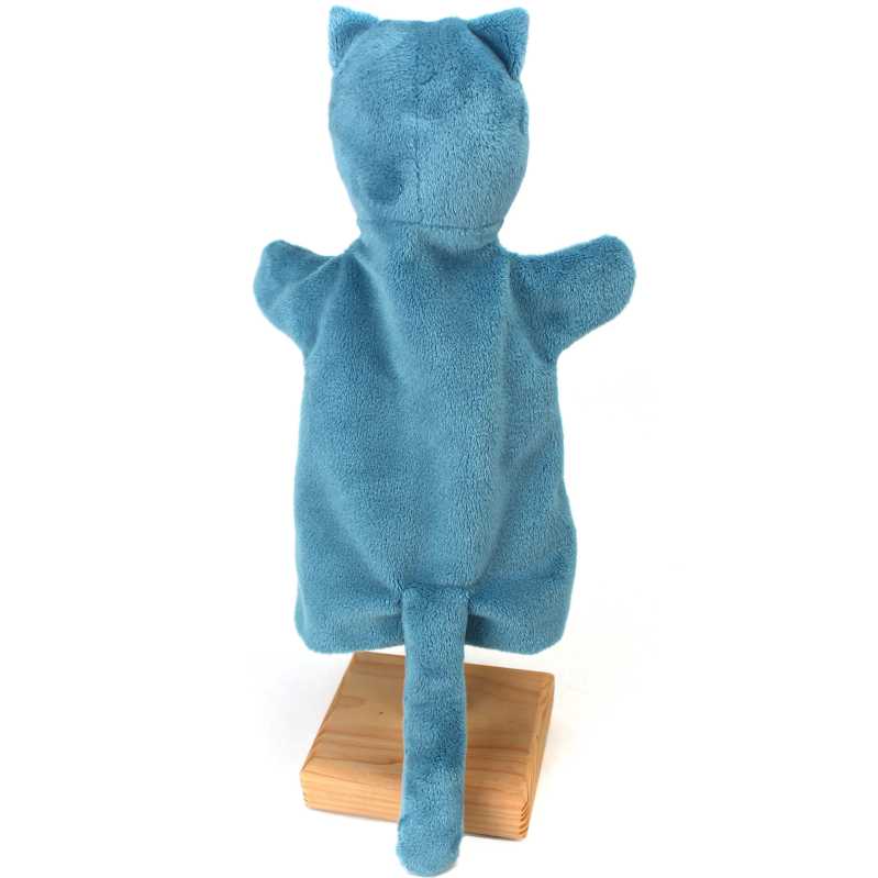 Handpuppe hellblaue Katze