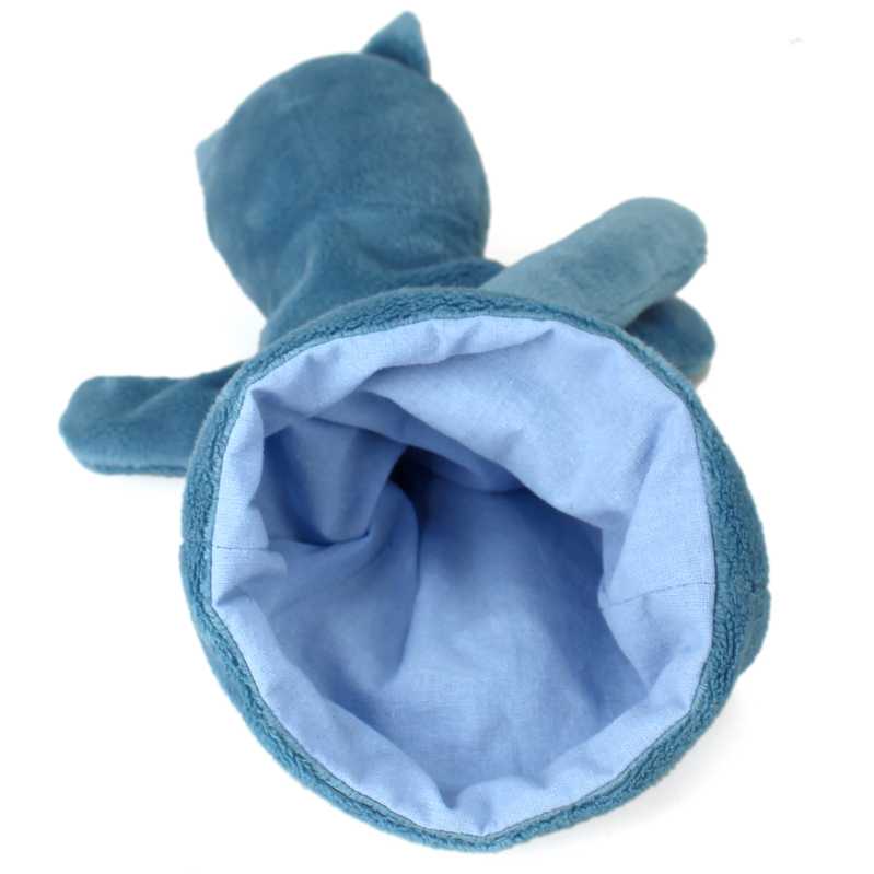 Handpuppe hellblaue Katze