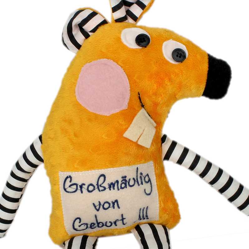 kuschelmaus großmäulig zum spielen und liebhaben