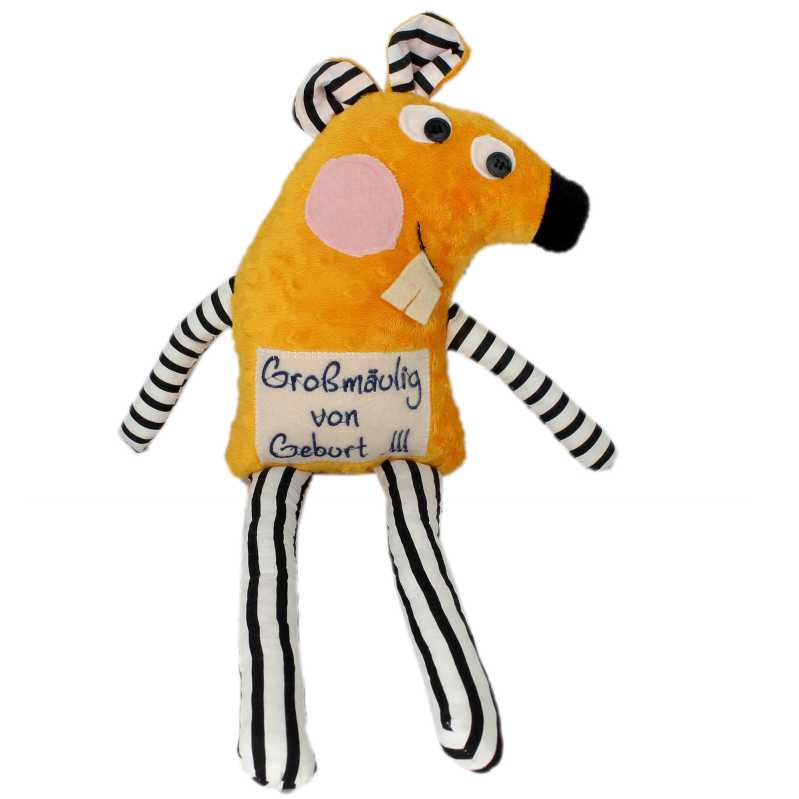 kuschelmaus großmäulig zum spielen und liebhaben