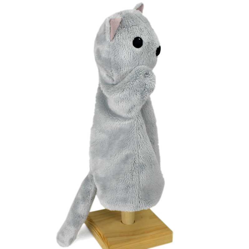 Handpuppe hellblaue Katze