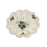 eierteller 23 cm verziert mit Maiglöckchen motiv