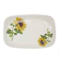 Platte 25 cm Sonnenblumen Motiv