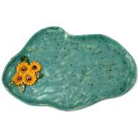 Platte 33 cm - Sonnenblumen 3D