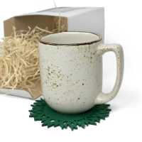 Geschenk - Set mit Jumbo-Becher 450 ml - Type BIG - Rustic Creme